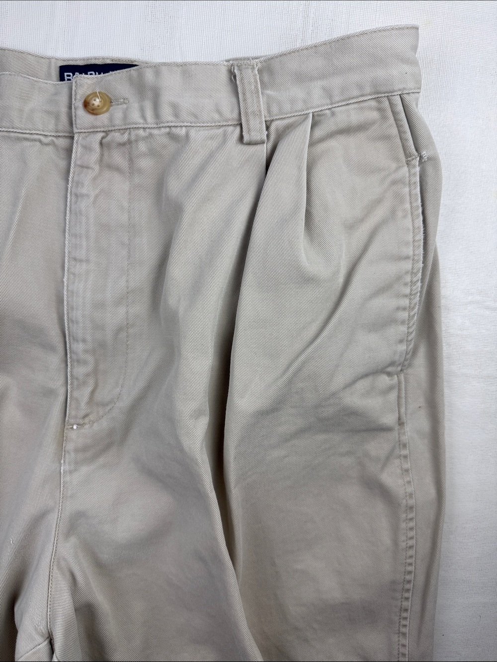 Ralph Lauren Polo Sport Light Khaki Pleated Cuffed Chino Pants Size 10P - Picture 5 of 14